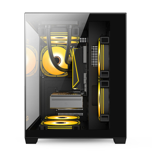 <span class=keywords><strong>Mini</strong></span> Torre, chasis para juegos negro, zonas de refrigeración triples (radiador superior de 240mm + altura de CPU de 160mm), GPU de 330mm, USB3.0, PSU de MM, <span class=keywords><strong>ITX</strong></span> y ATX - Product Image 3