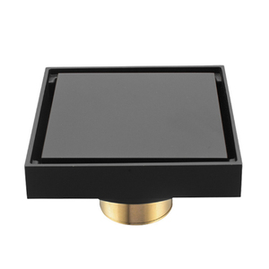 Trung Quốc Giá Rẻ Giá Thấp Phong Cách Cổ Điển 4 Inch Vuông Brass Đen Thoát Nước Sàn - Product Image 1