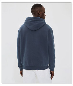 <b>Men's</b> Hooded Sweatshirt 100% Cotton French Terry Solid Color Casual Regular Fit Autumn Wear - Product Image 2