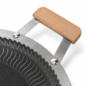 316 Stainless Steel Baking Pan Camping Barbecue Plate Suitable For All Stovetops Korean <b>Outdoor</b> Honeycomb Barbecue Plate - Product Image 3