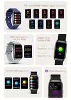 Reloj Inteligente T69 para Monitoreo de Salud y Ejercicio, para Hombres y Mujeres, con Monitor de Frecuencia Cardíaca, Presión Arterial y VFC, en Venta