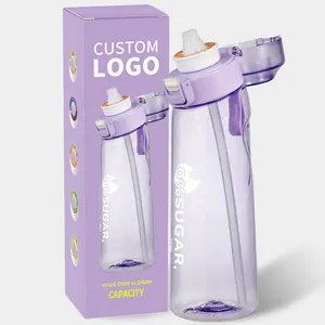 Ücretsiz örnekleri özel logo airup şişe 650ml Tritan hava kokulu up su şişesi lezzet bakla hava içecek kadar şişe