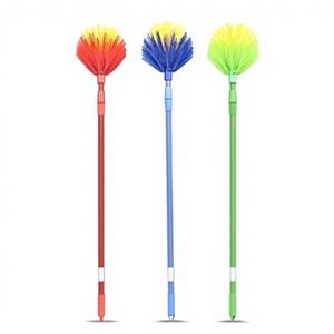 Best All-in-One Cleaning Tools Bundle Includes Plastic Extendable <b>Handle</b> Bamboo <b>Scrub</b> <b>Brushes</b> Floor Wiper (Home Commercial Use) - Product Image 3