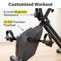 Moniteur LCD vertical pliable, résistance réglable sur 8 niveaux, vélo d'exercice professionnel pour la musculation