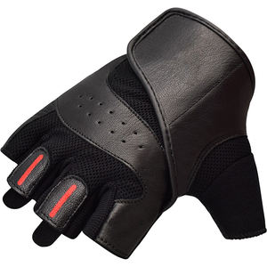 Guantes de Levantamiento de Pesas Unisex Personalizados de Media Palma, Transpirables, Ajustables y Ventilados, de Cuero Premium para Gimnasio y Ejercicio - Product Image 3
