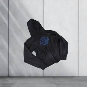 Sweat-shirt noir en coton éponge 100% respirant, lourd, 420g, vintage, délavé à l'acide, écologique, personnalisé pour le streetwear - Product Image 4