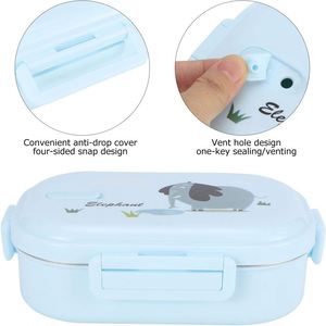Portable Cute Bento <b>Lunch</b> Box Double Water Bottles Kids <b>Set</b> Leak Proof Microwaveable School Hiking Eco-Friendly Food Container - Product Image 4