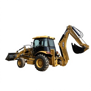 Retroexcavadora JCB 3CX 4CX con Cucharón Delantero y Brazo Excavador Trasero, Equipo de Construcción Amarillo con Motor, 7000 kg - Product Image 1