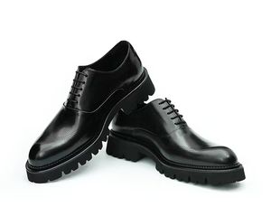 Chaussures Derby en cuir classiques pour hommes, grande taille, basses, couleur unie, pour le bureau, chaussures de ville formelles - Product Image 5