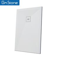 Receveur de douche de salle de bain carré en pierre artificielle OEM/ODM de haute qualité Design moderne pour hôtels