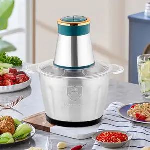 meat grinders industrial electric bowl 201 blender chopper steel machine food, processor slicers 300w/