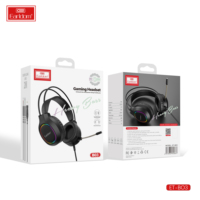 Casques et casques de jeu Earldom Micro et casque PC Light RGB pour joueur avec casque supra-auriculaire à son surround stéréo