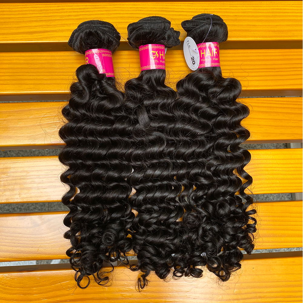 Bundle de cheveux bouclés profonds
