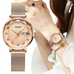 Stainless Steel Sport <b>Waterproof</b> Luminous Women's <b>Watch</b> for Female Students Korean Style Simple Fashion Trendy Minimalist Quartz - Product Image 3