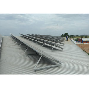 Barre d'angle en aluminium pour toit plat solaire Pv Système de montage de panneaux solaires Structure <span class=keywords><strong>Triangle</strong></span> Kit de fixation de supports pour modules solaires - Product Image 2