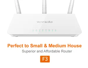 Inglese Tenda Router F3 Casa router wireless 5dBi Antenna Esterna tenda wifi Router 300mbps Tenda F3