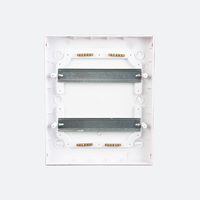 Boîtier de distribution électrique MCB 24 voies en ABS, IP40, 220V, deux rangées, montage en saillie/encastré