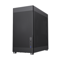 GAMEMAX MeshBox PRO BK - Caja de PC para Juegos ATX de Torre Completa con Ventilador de 12 cm y Panel Frontal de Malla de Acero para Fuente de Alimentación ATX