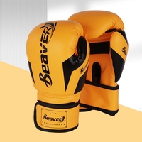 Gants de boxe fabriqués par le fabricant, logo personnalisé, couleur cuir PU, gants de boxe d'entraînement, gants de boxe