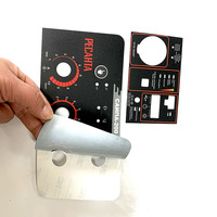 Autocollant d'étiquette en polycarbonate PC personnalisé pour machine à café, pour panneau de commande et clavier, par fabricant OEM