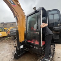 Mini-excavatrice sur chenilles Sany SY35U d'occasion, 3,5 tonnes, avec moteur Yanmar et cabine fermée, hydraulique, très demandée