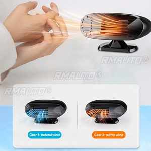 Chauffage de voiture 3-en-1 12V/24V 500W, ventilateur électrique de refroidissement et de chauffage, séchoir électrique portable, dégivreur et désembueur de pare-brise - Product Image 5