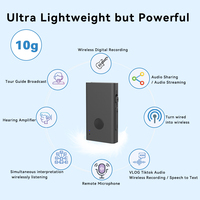 Émetteur-récepteur Bluetooth 5.4 2-en-1, décodeur ultra mini LC3, transmission 30m, faible consommation d'énergie, transmetteur et récepteur audio sans fil