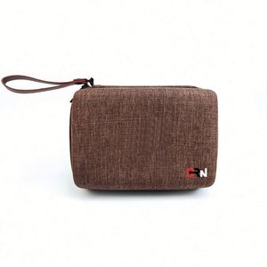 Custom <b>Brown</b> EVA Tea Pot & Cup Set <b>Storage</b> Case Waterproof Chinese Style Travel EVA Tea Set <b>Box</b> Kungfu Travel EVA Tea Cup Case - Product Image 2