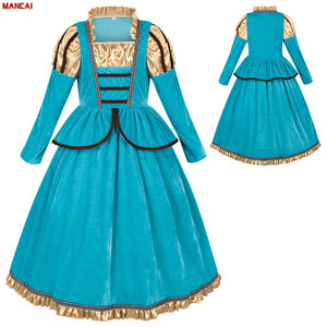 Vestido Retro Medieval Renacentista para Niñas, Disfraz de Halloween, Carnaval, Cosplay, Fiesta, Actuación en Escenario, Festival, Traje Elegante - Product Image 1