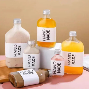 Bouteille en verre créative à col étroit pour jus, vodka, café infusé à froid, boissons – 200ml, 250ml, 350ml, 500ml - Product Image 6