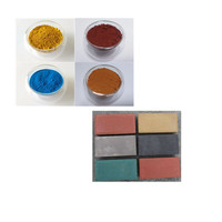 Poudre de oxyde de fer, pigment jaune rouge feo3 pour carreaux en béton et brique, 50 ml