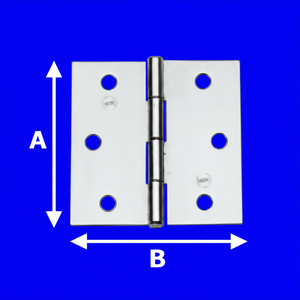 Acciaio inossidabile 40mm cerniera quadrata satinata molla porta cerniera Soft Close moderna per bagno al121 in40 Aldeghi Hardware - Product Image 1