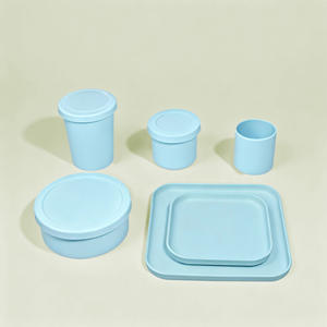 <span class=keywords><strong>Set</strong></span> per l'Alimentazione del Bambino Personalizzabile in Silicone Senza BPA con Ciotole, Tazze e Piatto per Bambini e Bimbi Piccoli per l'Uso Quotidiano - Product Image 3