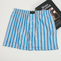 UOKIN Factory Boxers 100% Polyester, entrejambe 4 pouces, nouveau motif rayé, respirants, coupe ample et large, pour l'été, vente en gros