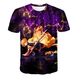 Cotone poliestere <span class=keywords><strong>Demon</strong></span> <span class=keywords><strong>Slayer</strong></span> <span class=keywords><strong>Anime</strong></span> giapponese T-shirt stampate in 3D per uomo maglietta a maniche corte con stampa digitale maglietta <span class=keywords><strong>Demon</strong></span> <span class=keywords><strong>Slayer</strong></span> - Product Image 3