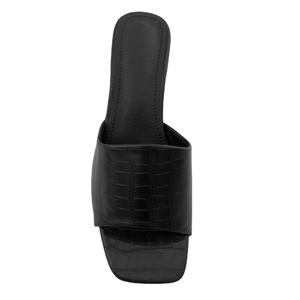 Sandalias de tacón bajo de lujo para mujer, con punta abierta, cómodas, con estampado de cocodrilo, talla grande, de fábrica. - Product Image 2