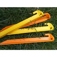Piquets de tente robustes en plastique ABS, directement de l'usine, pour le camping et la randonnée