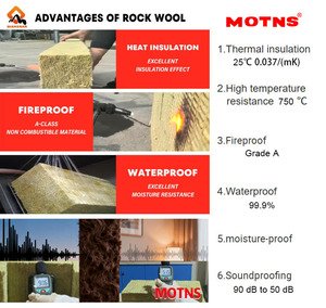Coperta in Lana di Basalto Resistente alle Alte Temperature con Foglio di Alluminio MOTNS, Copertura Isolante per Tubi di Caldaie Industriali in Lana di Roccia - Product Image 5