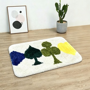 <span class=keywords><strong>Tapis</strong></span> personnalisé en forme de pique de jeu de <span class=keywords><strong>cartes</strong></span>, doux et moelleux, antidérapant, <span class=keywords><strong>pour</strong></span> salle de jeux et décoration intérieure - Product Image 2