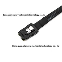 Kabel Data Pengontrol RAID Motherboard Server 7-pin Mini SAS 8087 4x SATA Tembaga 05-meter Model XY3601001