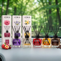 Diffuseur à bâtonnets en rotin 120 ml, 14 parfums fruités, flacon en verre, parfum d'ambiance pour chambre, hôtel, bureau, décoration intérieure