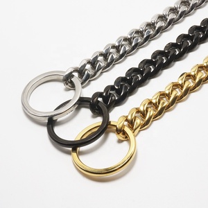 Collare per Cani, Collare a Catena in Acciaio Inox Nero per Addestramento, Collare a Catena Forte Tipo P per Cani - Product Image 5