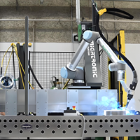 Ligne de soudage automatique de tuyaux/rohres CST, ligne d'assemblage robotisée de pièces automobiles, contrôle PLC, capacité personnalisable, multi-tension