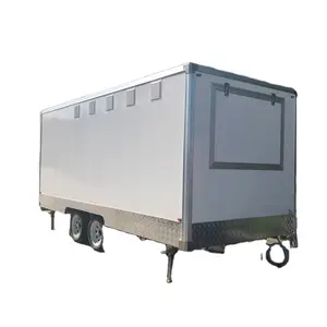 Xe Bán Thức Ăn Trailer 5000*2100*2300Mm Có Bồn Rửa, Tủ Lạnh, Tủ Chén