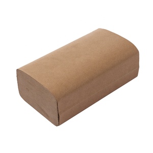 Toalla de <span class=keywords><strong>papel</strong></span> <span class=keywords><strong>desechable</strong></span> de 1 capa reciclada Kraft V Fold Hand <span class=keywords><strong>Papel</strong></span> de lavado de baño sin núcleo - Product Image 3