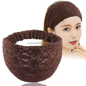 Moda estilo quente cor sólida elástico headscarf headband