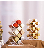 10 grilles boîte à cosmétiques rouge à lèvres brillant à lèvres porte-étui maquillage organisateur présentoir en acrylique Transparent boîte de rangement en plastique