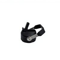 Bouteille d'eau classique en acier inoxydable noir, avec bouchon rabattable, isotherme, anti-fuite, pour le sport, la gym, les voyages, les cadeaux d'affaires, personnalisable, chaud/froid