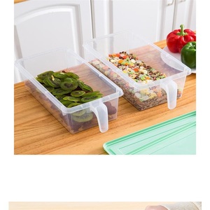 2024 nóng bán thực phẩm lưu trữ Hộp tủ lạnh nhà bếp nhựa lưu trữ thực phẩm trong suốt <span class=keywords><strong>container</strong></span> - Product Image 5