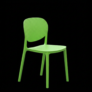 Modern Eco-Friendly Lightweight Green Plastic Living Room <b>Chair</b> with Solid Back <b>Stackable</b> Design Waterproof for Home Furniture - Product Image 1